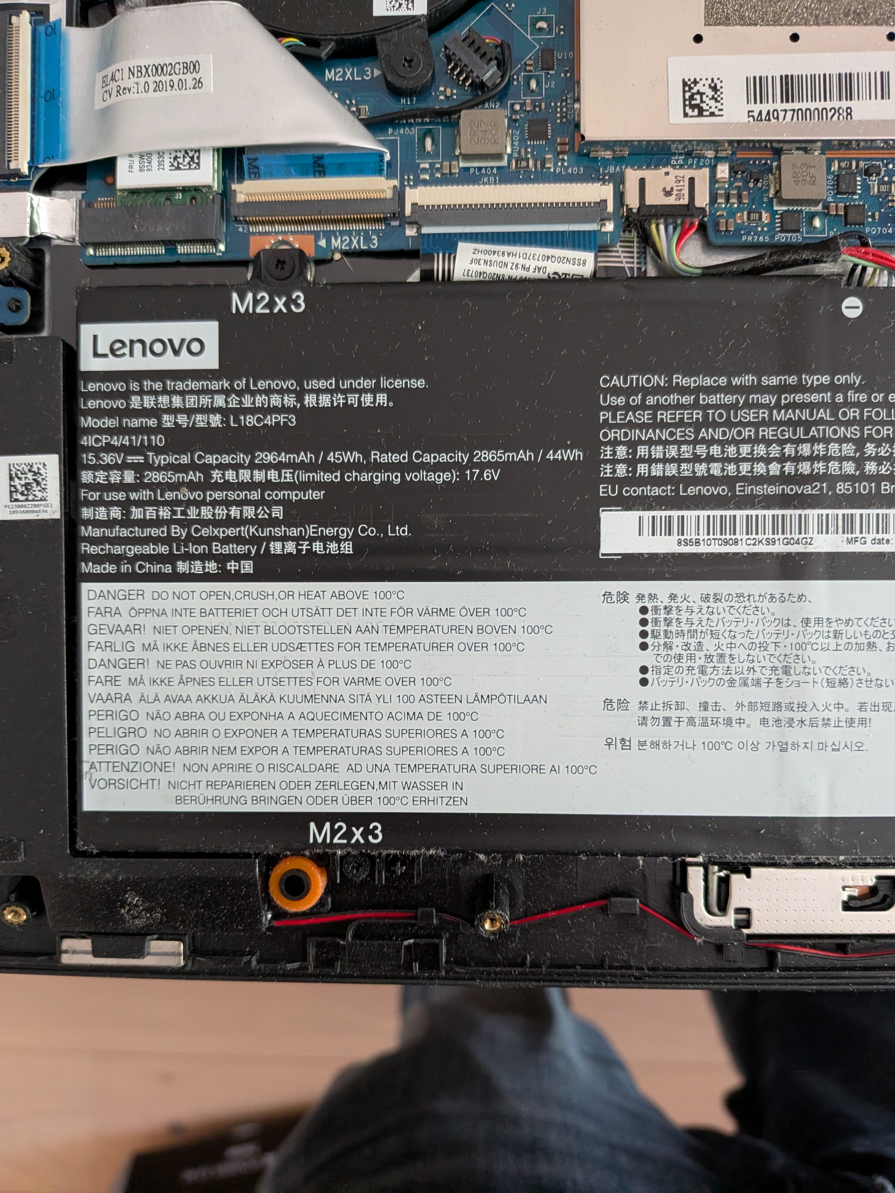 Remplacement batterie Lenovo